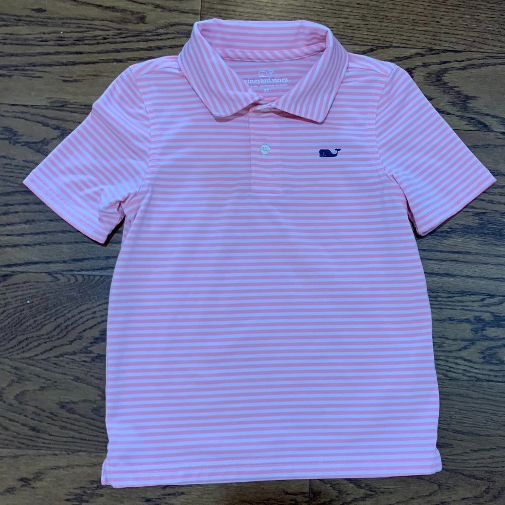 Vineyard Vines Stripe Performance Polo